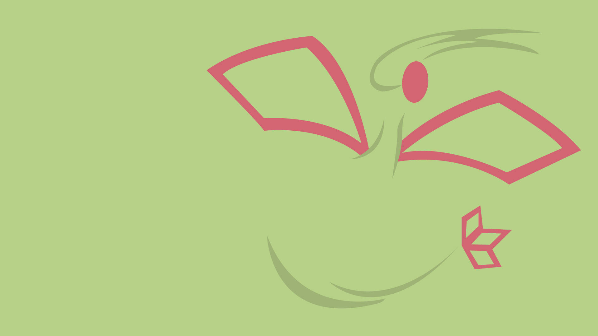 Green Minimalist Flygon