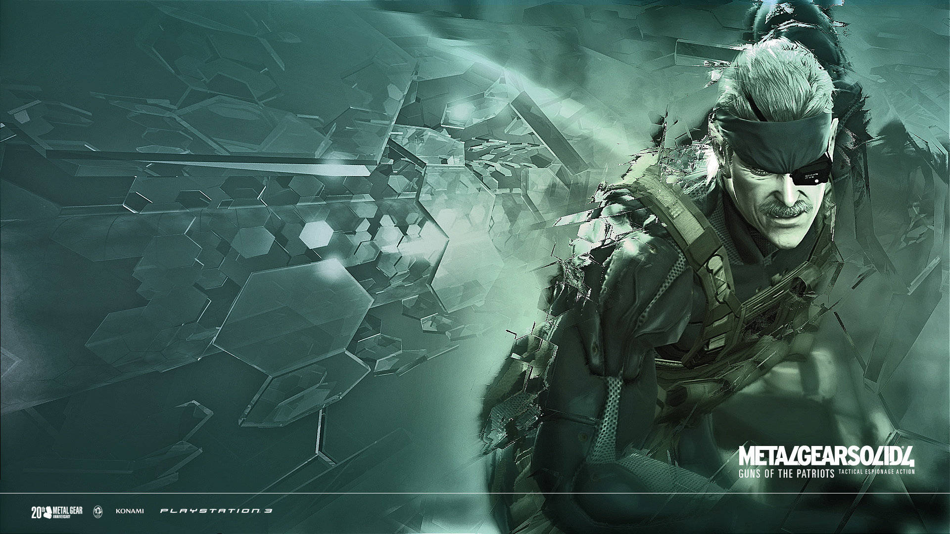 Green Monochrome Metal Gear Solid Background