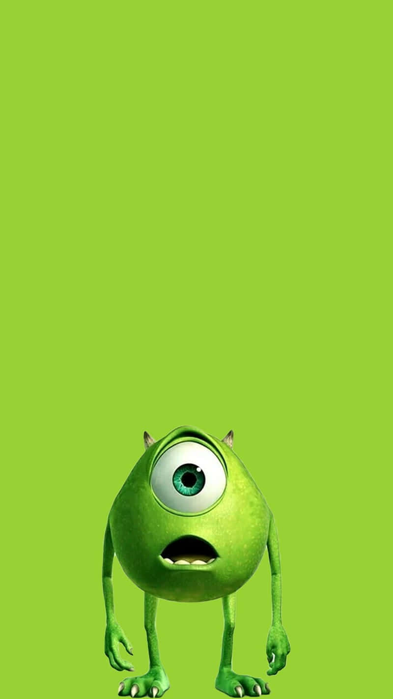 Green Monster Cartoon Character Background