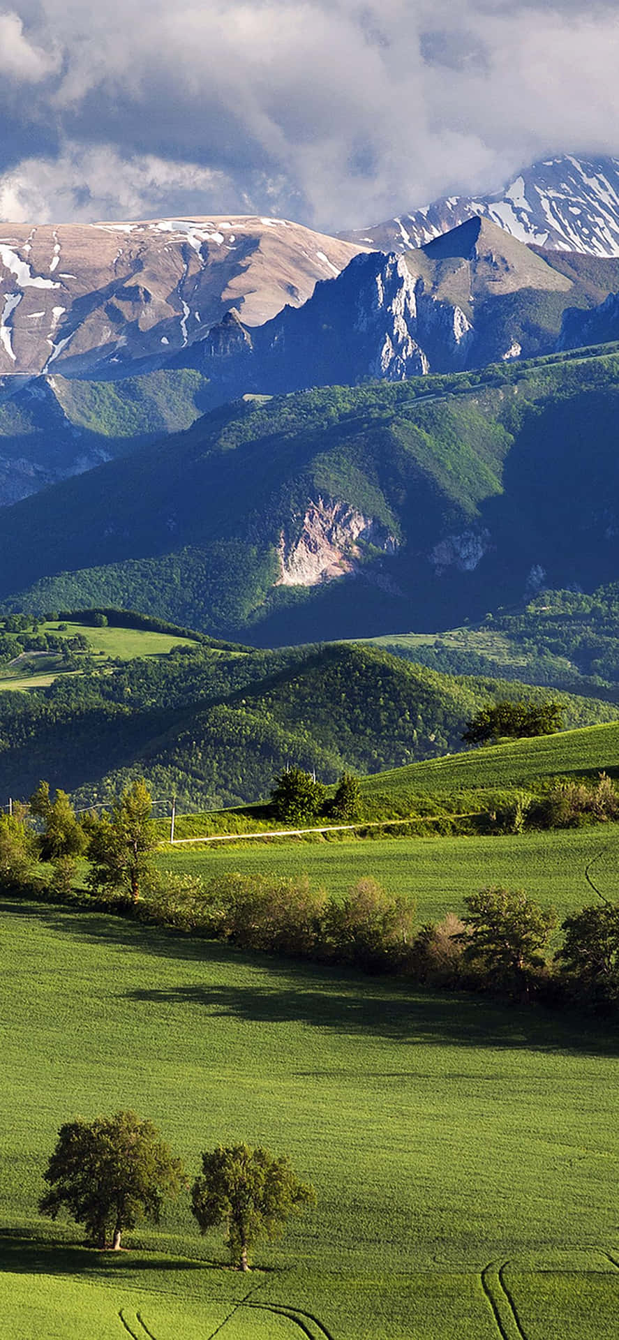 Green Mountain Landscape Nature Iphone Background