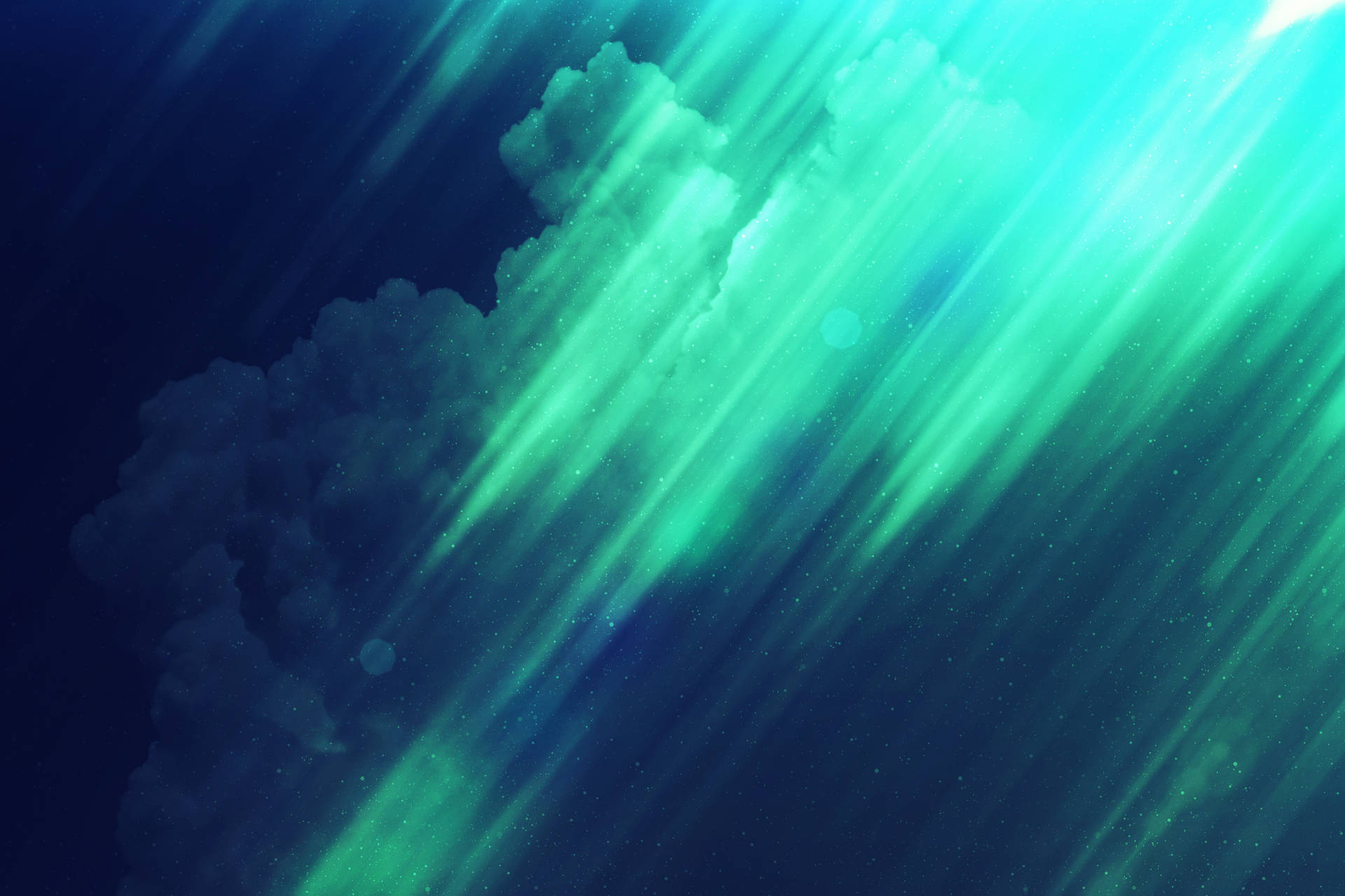 Green Mystical 4k Sky Background