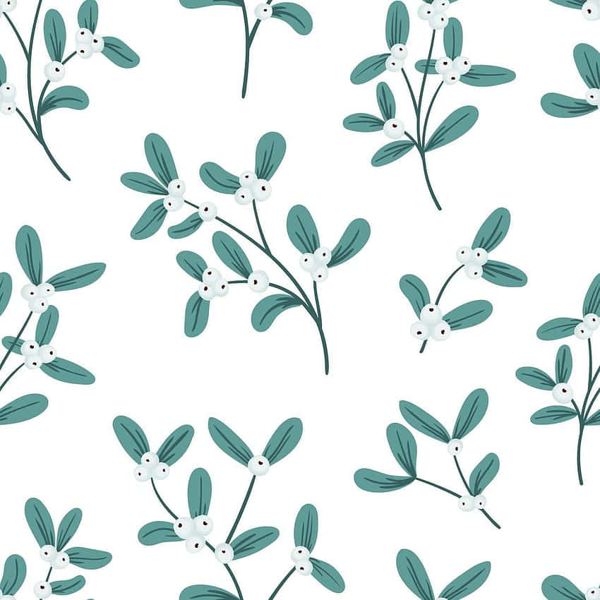 Green Oblong Leaves [wallpaper] Background