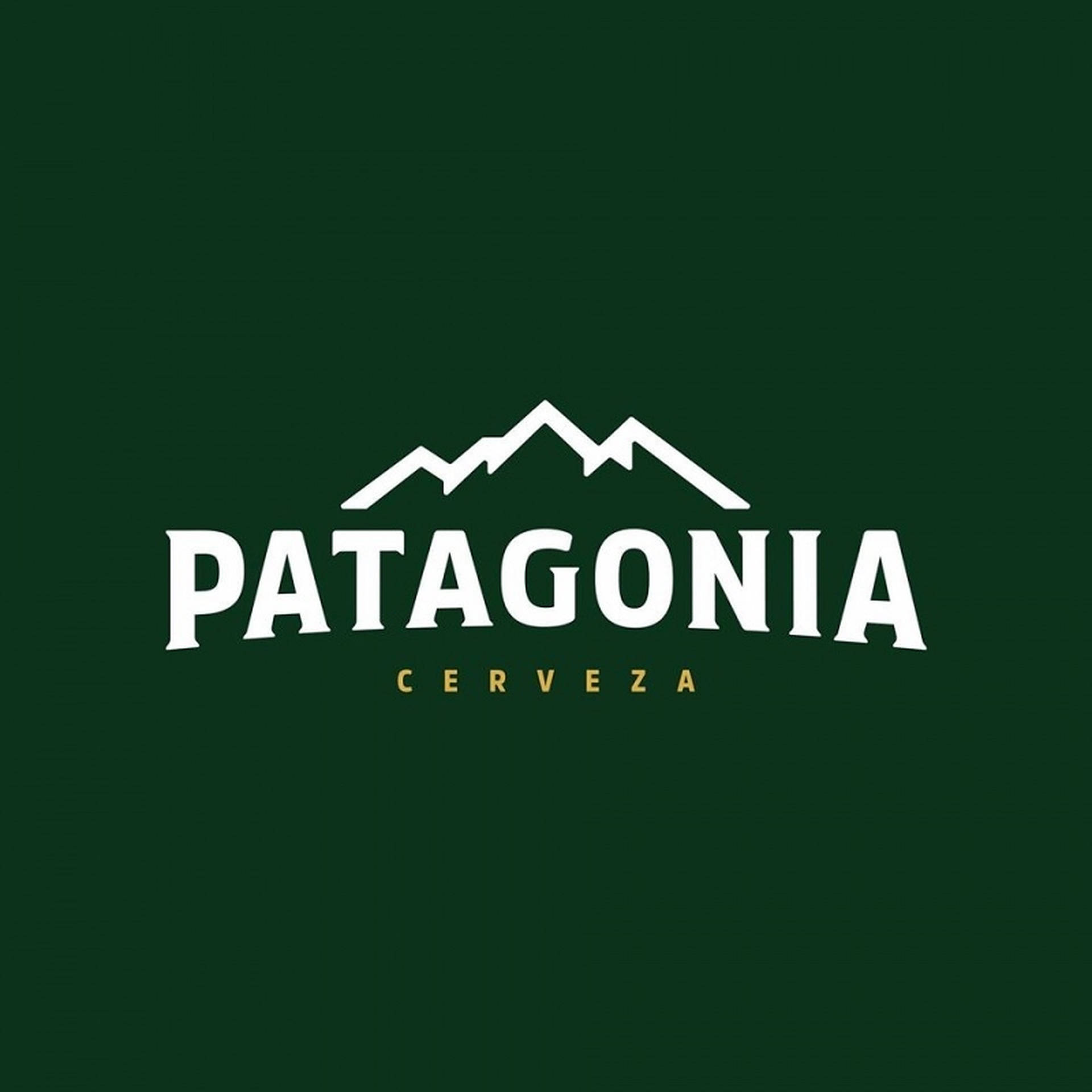 Green Patagonia Logo Cerveza Background