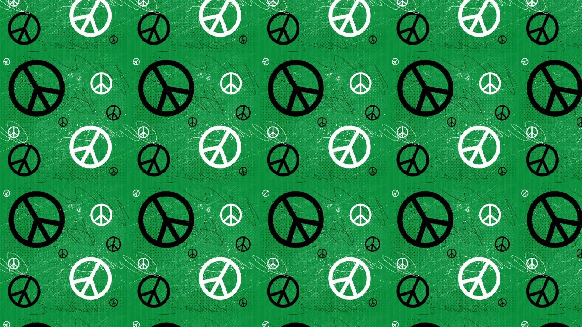 Green Peace Pattern Background
