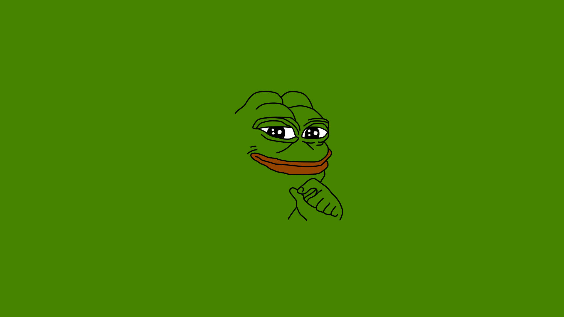 Green Pepe The Frog Background