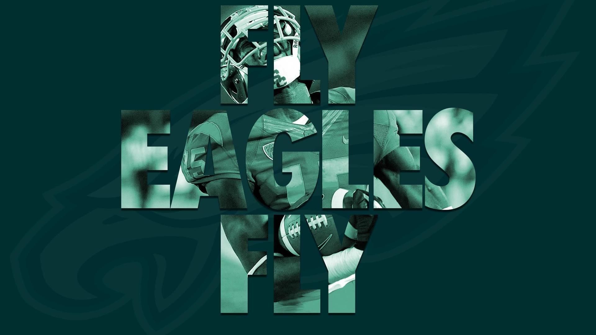 Green Philadelphia Eagles Poster Background