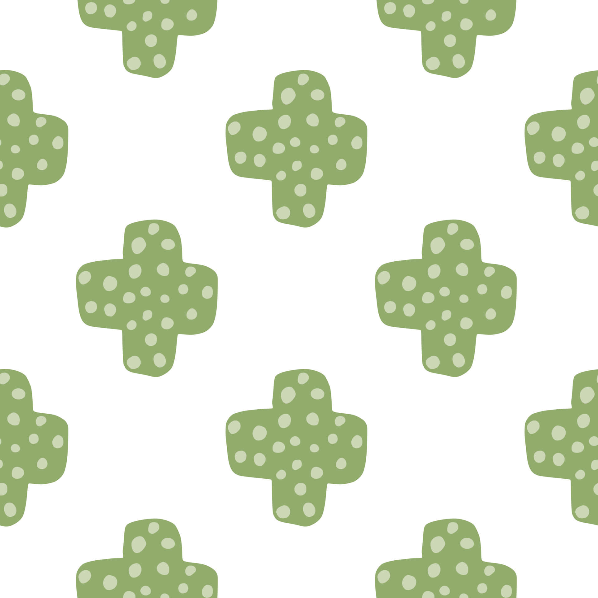 Green Plus Pattern Background