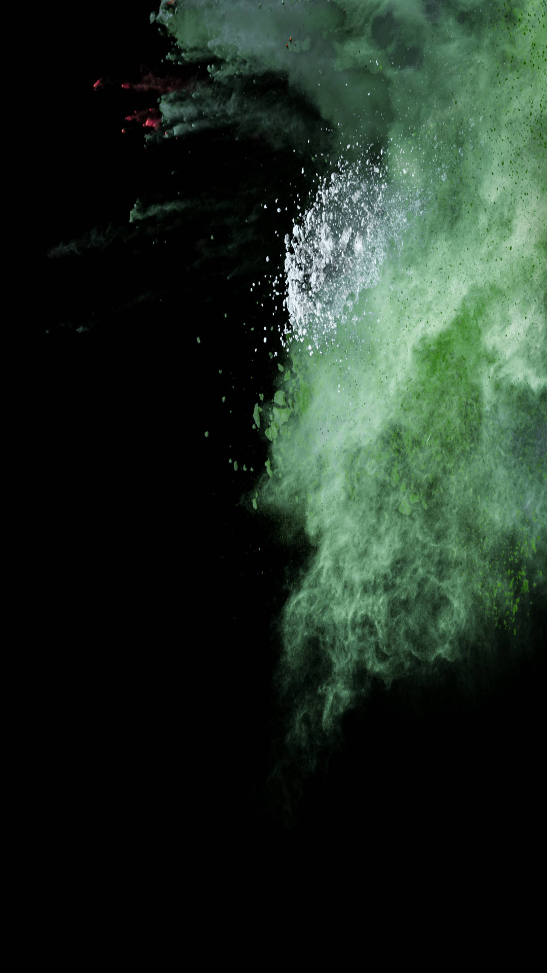 Green Powdered Colors Samsung Full Hd Background