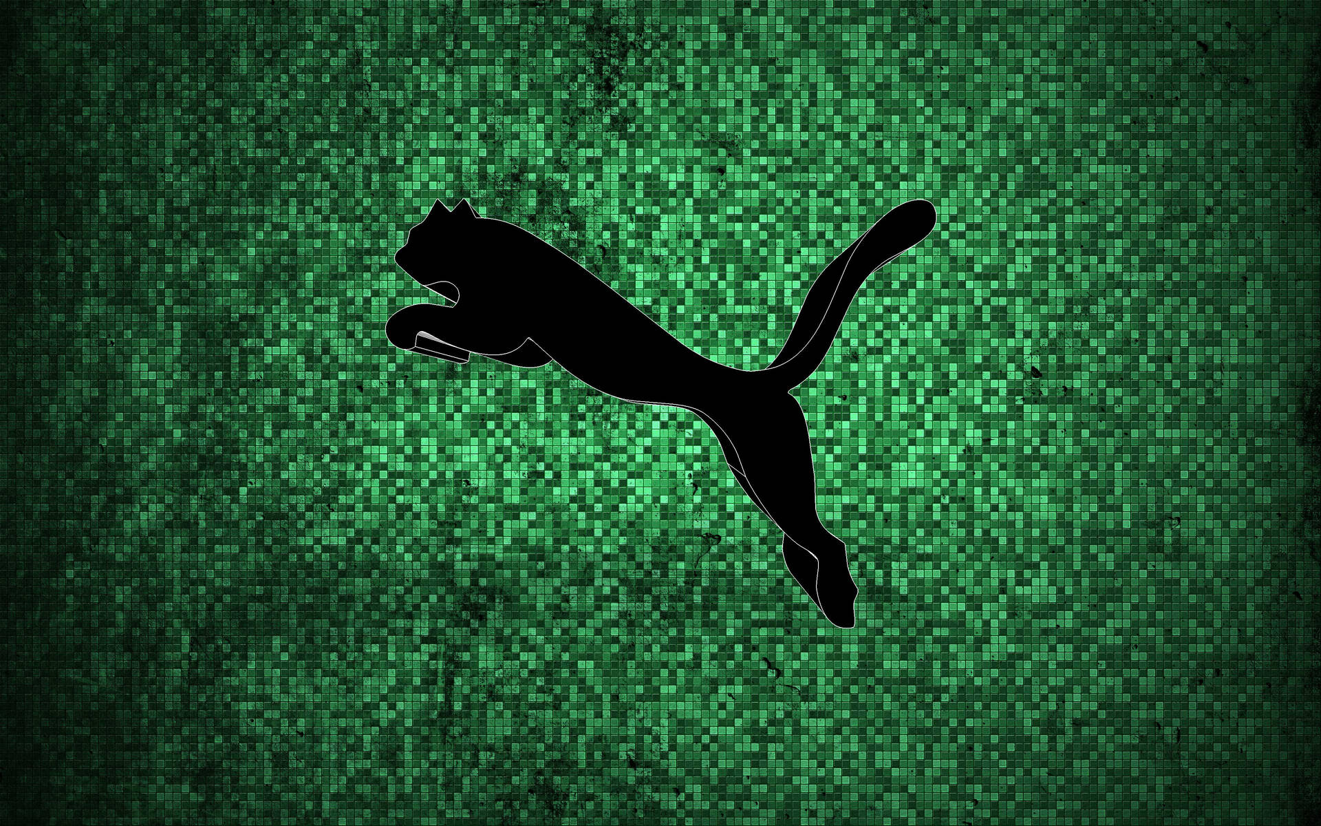Green Puma 3d Background