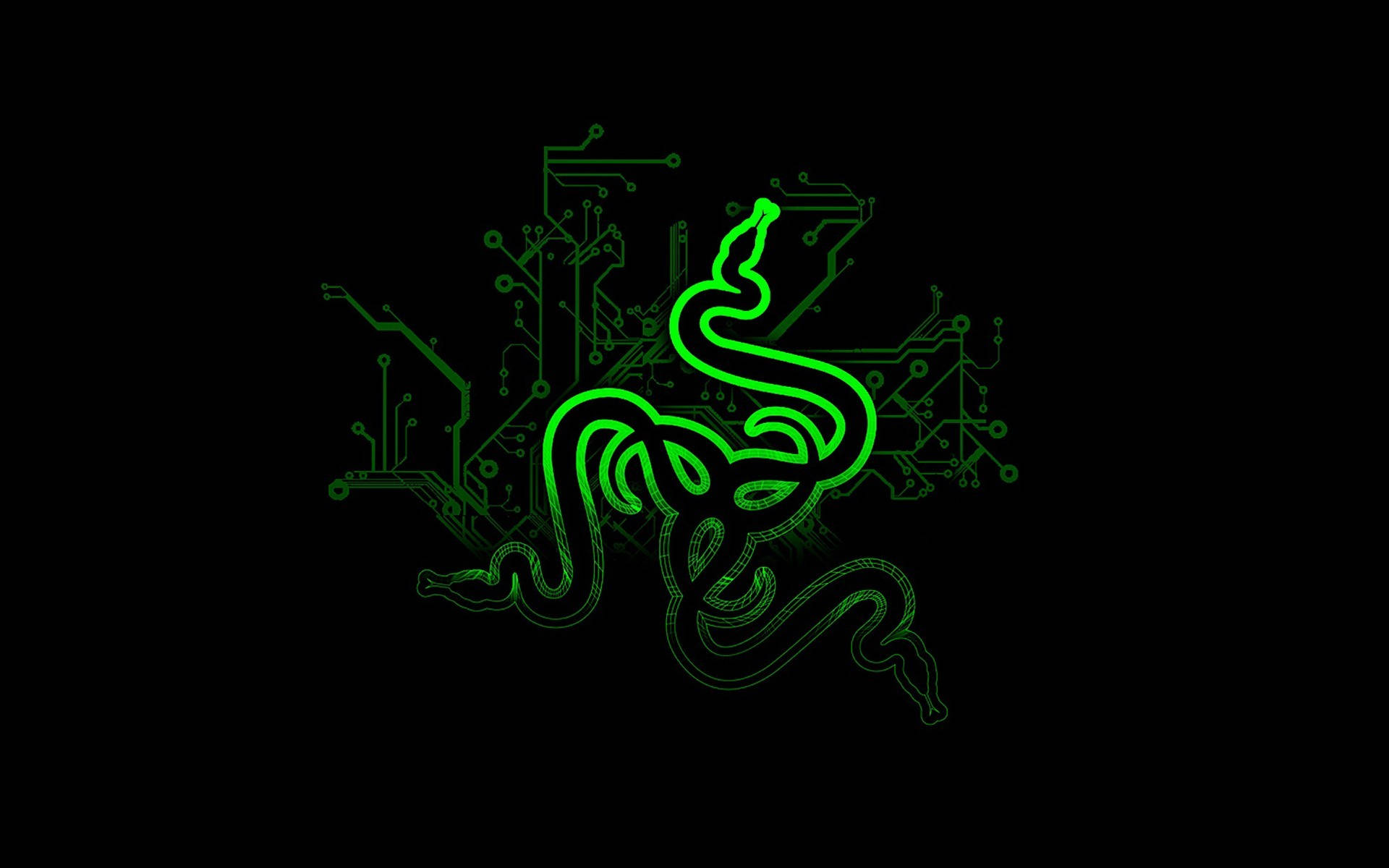 Green Razer Pc Logo Art