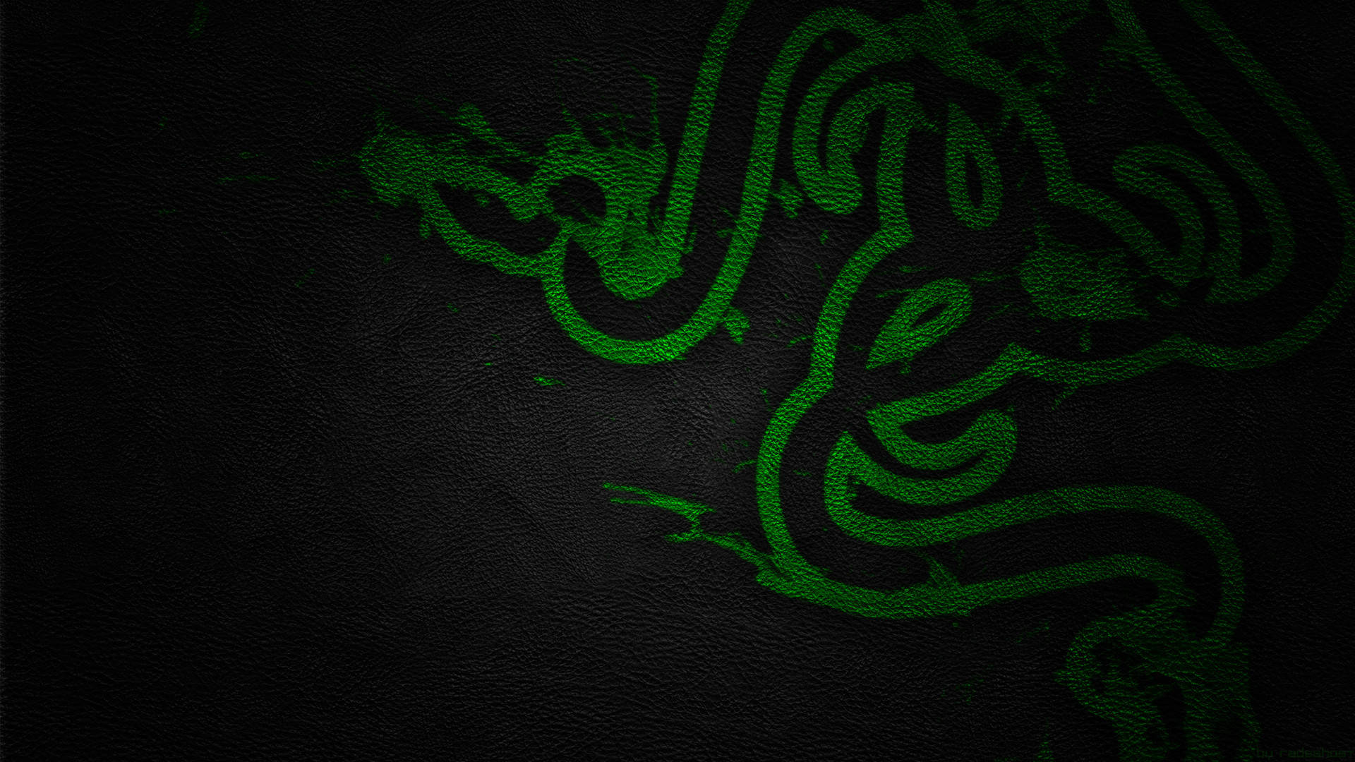 Green Razer Pc Logo Background