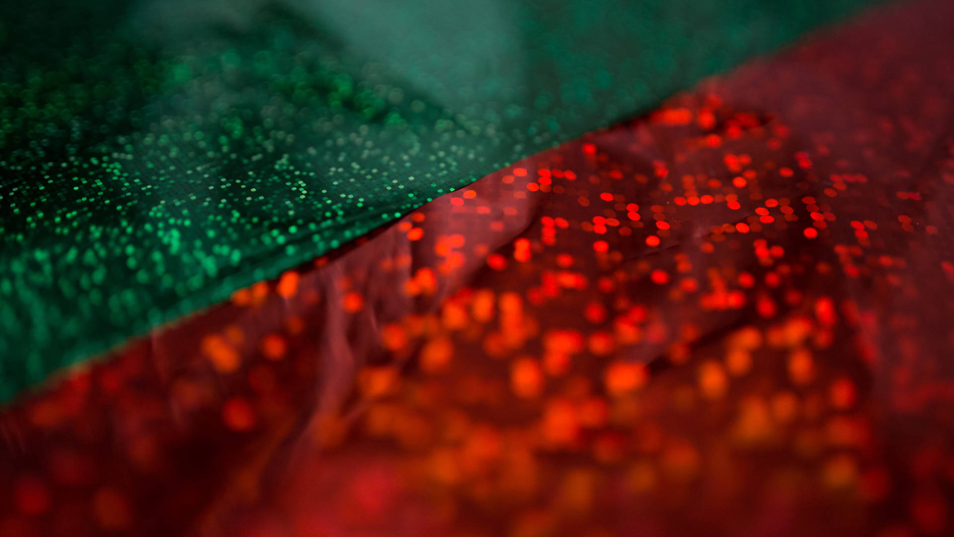 Green Red Holographic Christmas Background