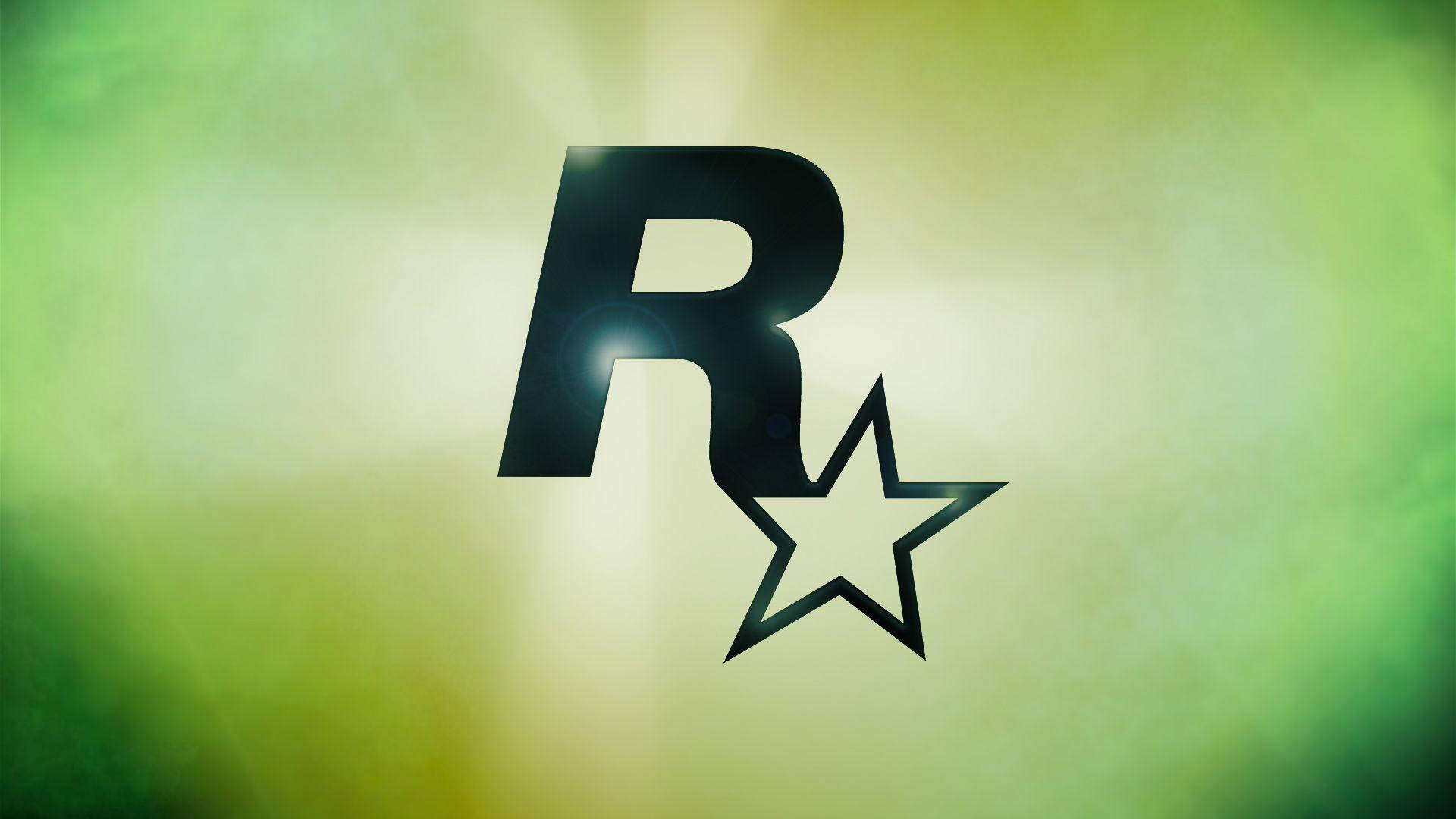 Green Rockstar Gamer Logo Background