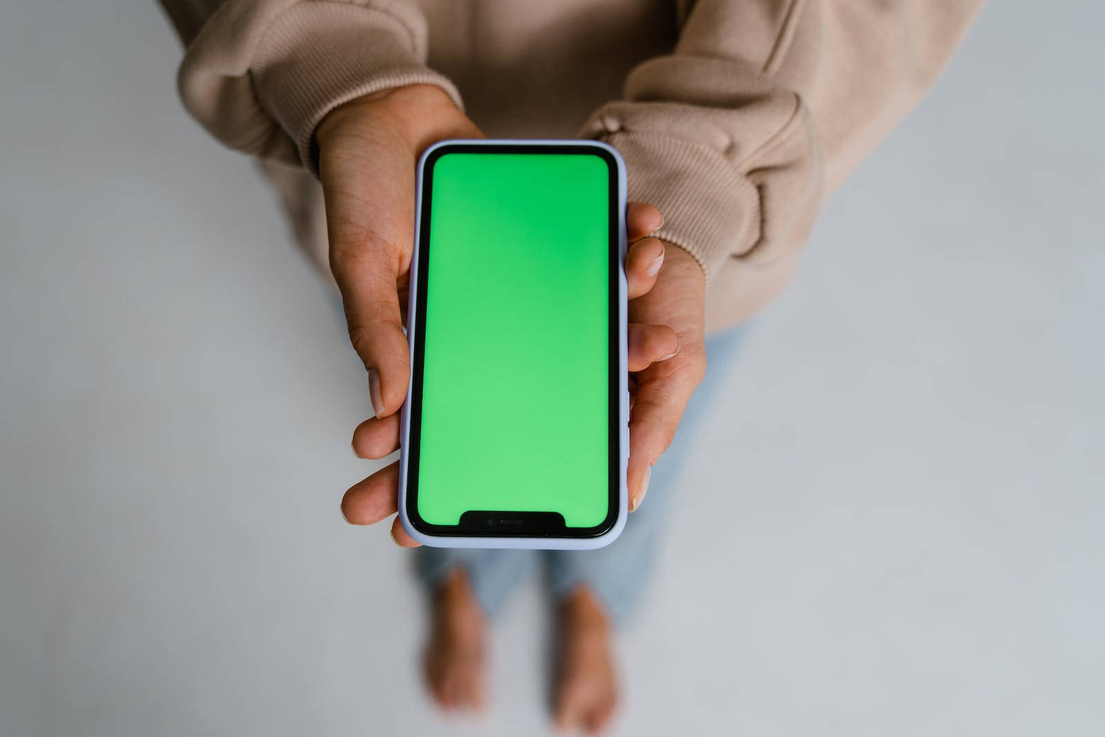 Green Screen Iphone Device