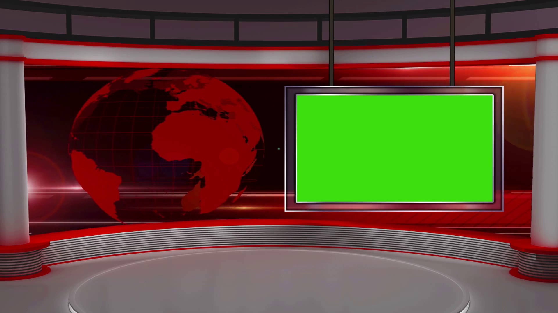 Green Screen News Studio Background