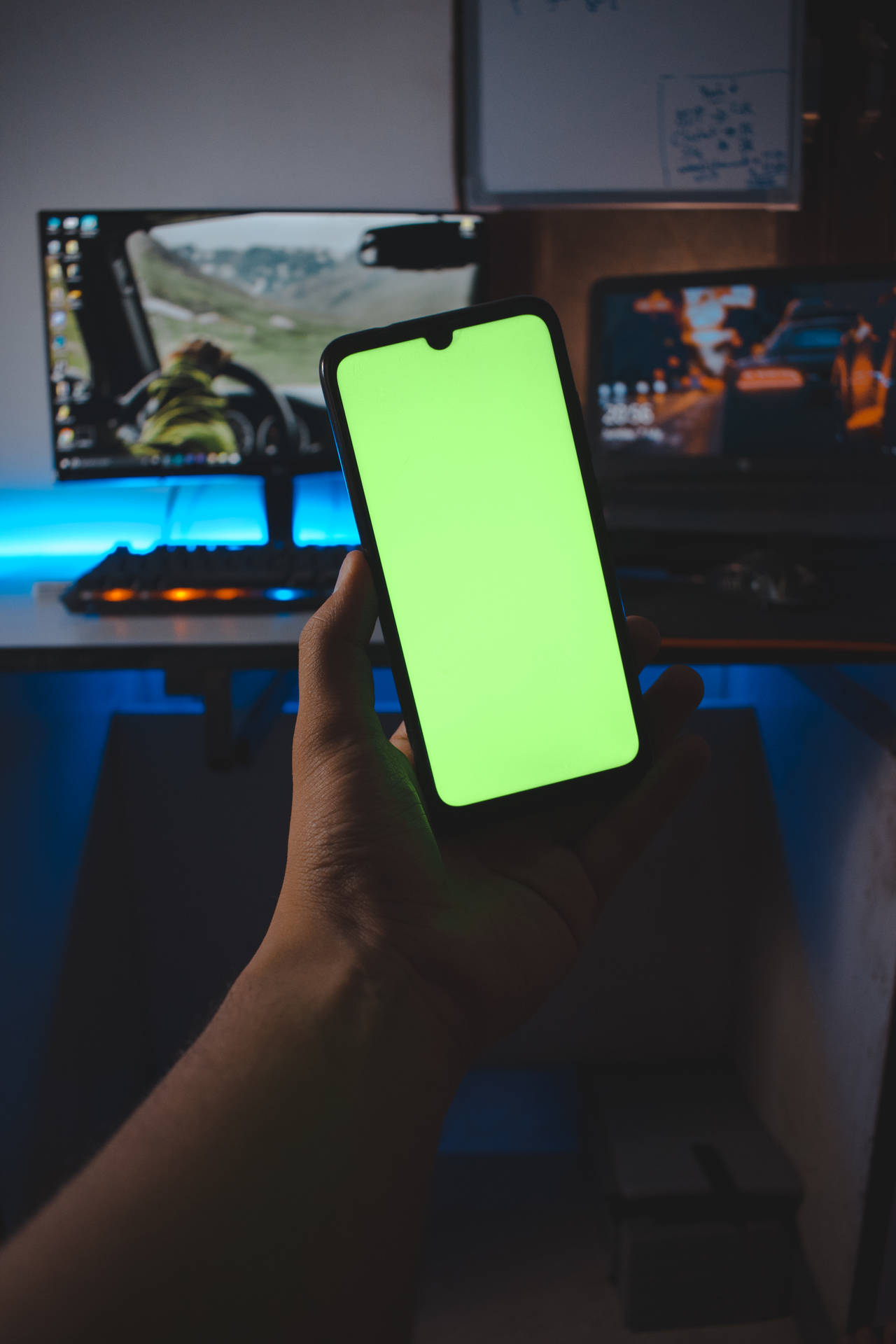 Green Screen Phone Background