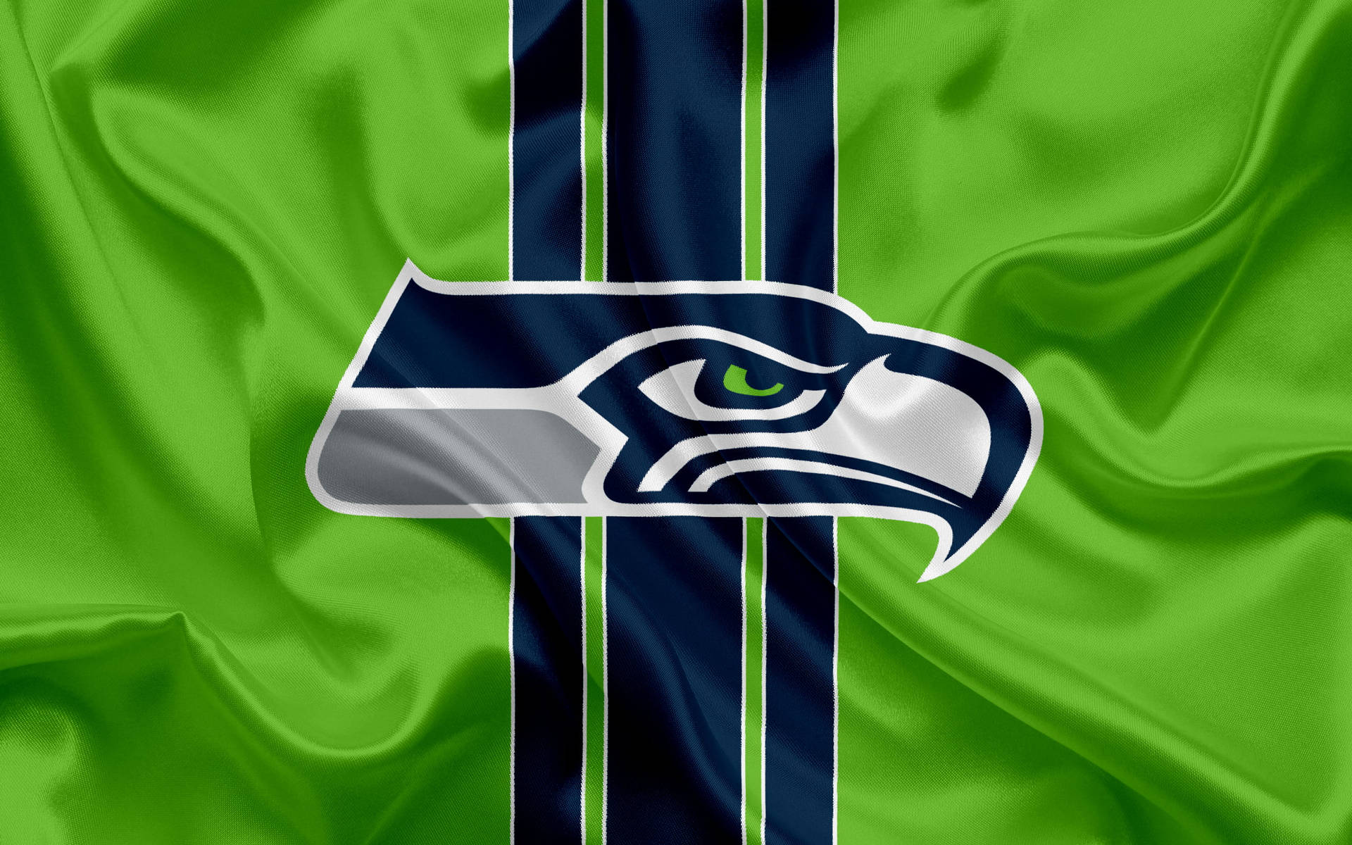 Green Seattle Seahawks Nfl Team Logo Background