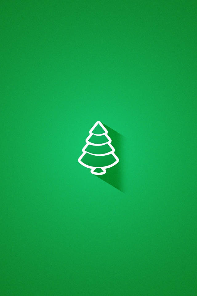 Green Simple Christmas Background