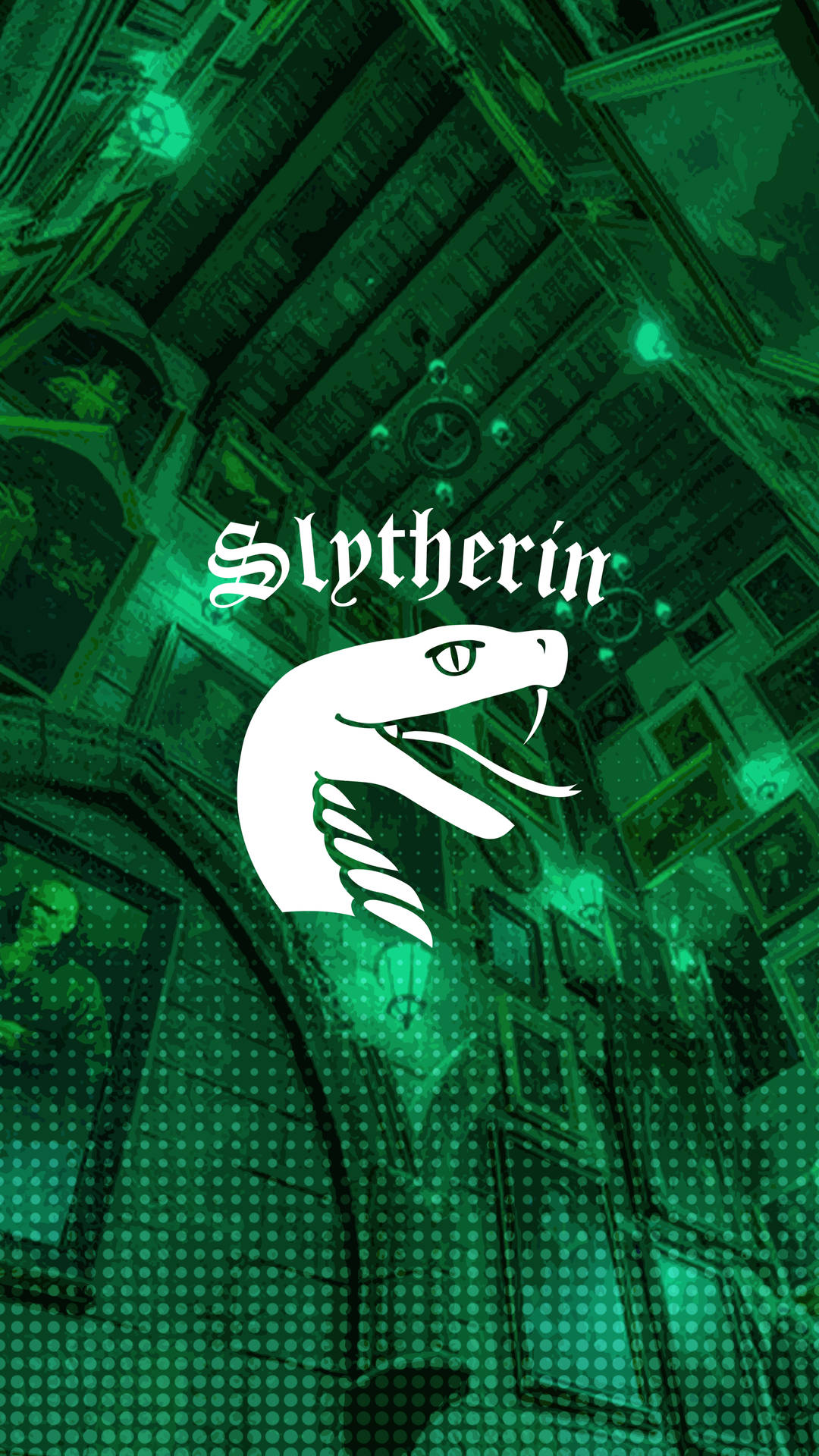 Green Slytherin Hogwarts Aesthetic Background