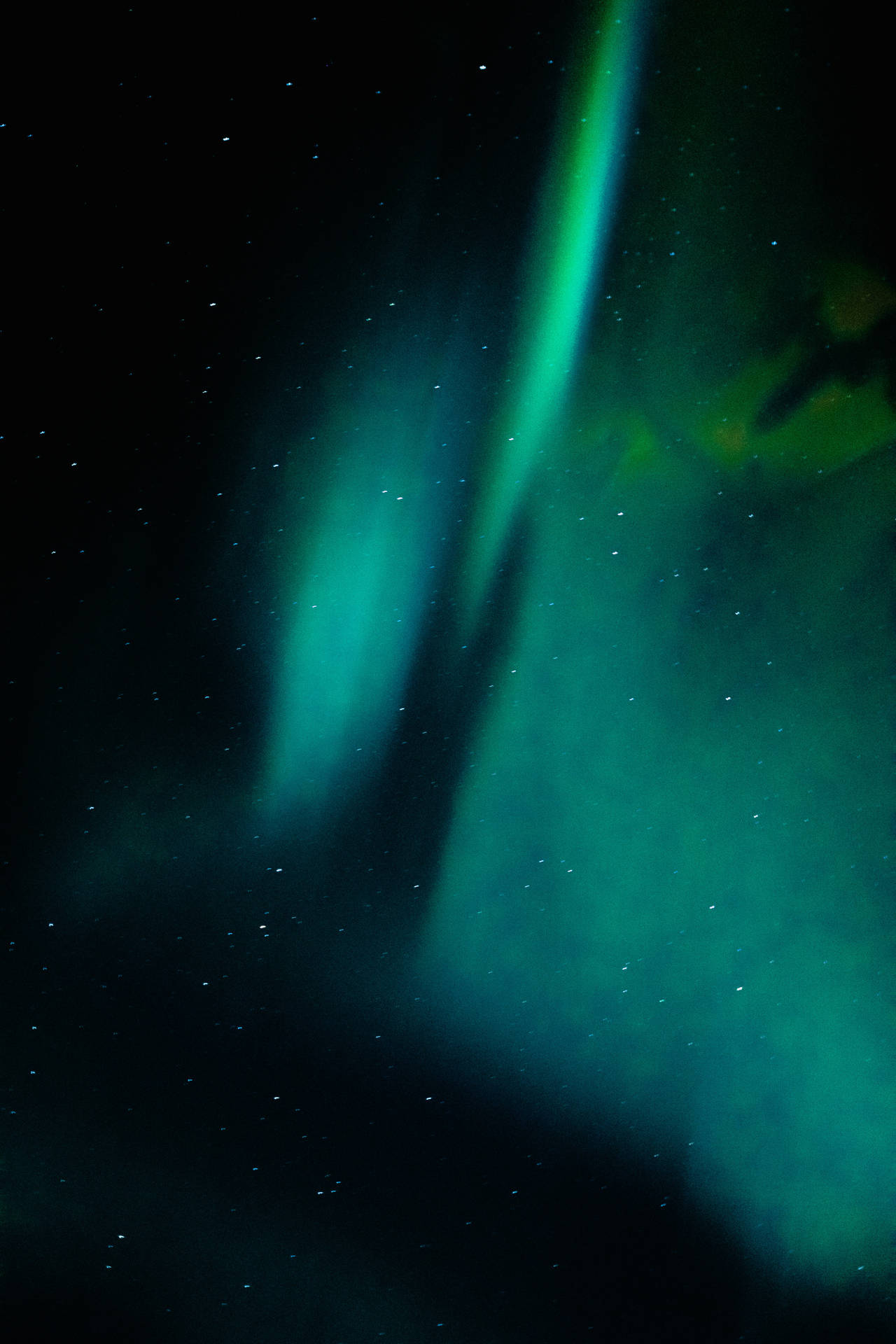 Green Space Aurora Borealis Background