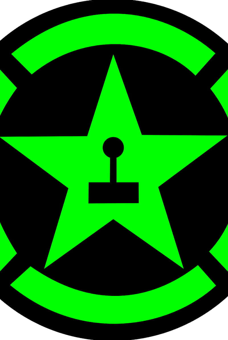 Green Star Logo Background