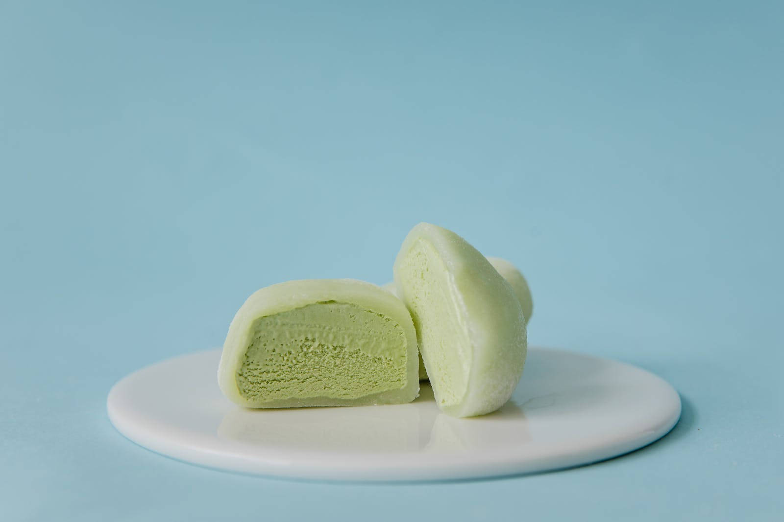 Green Tea Mochi Ice Cream Background