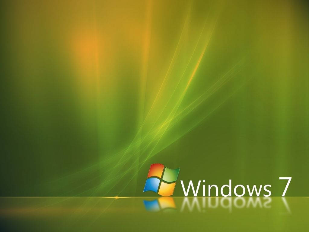 Green Windows 7 Screen Background