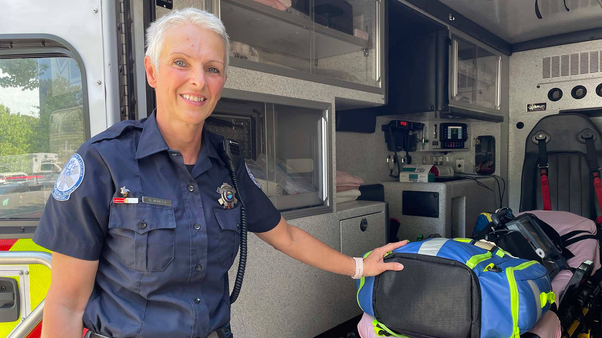 Greenville County Ems Paramedic At Work