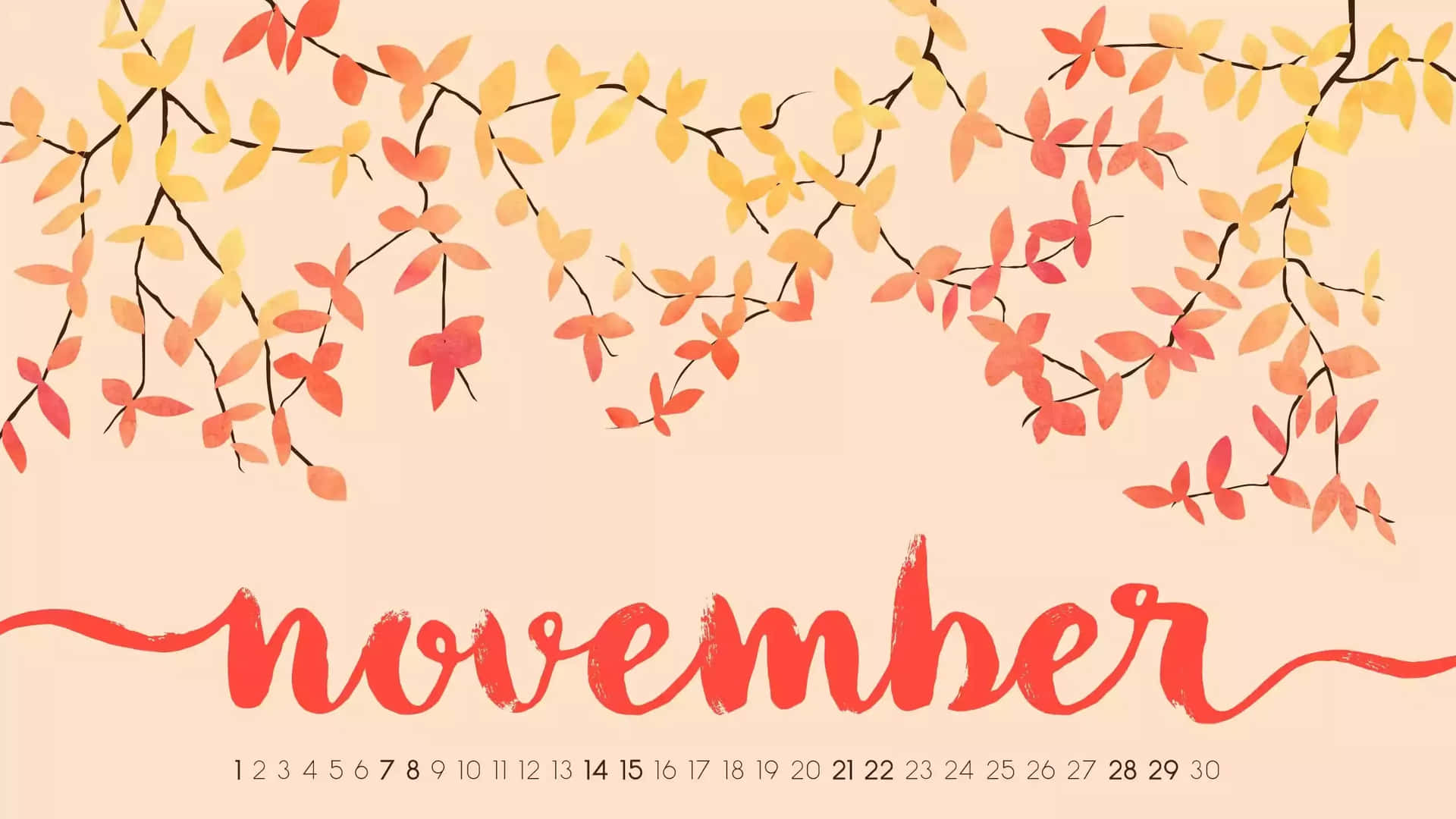 Greet The Autumn Breeze With November Desktop Background