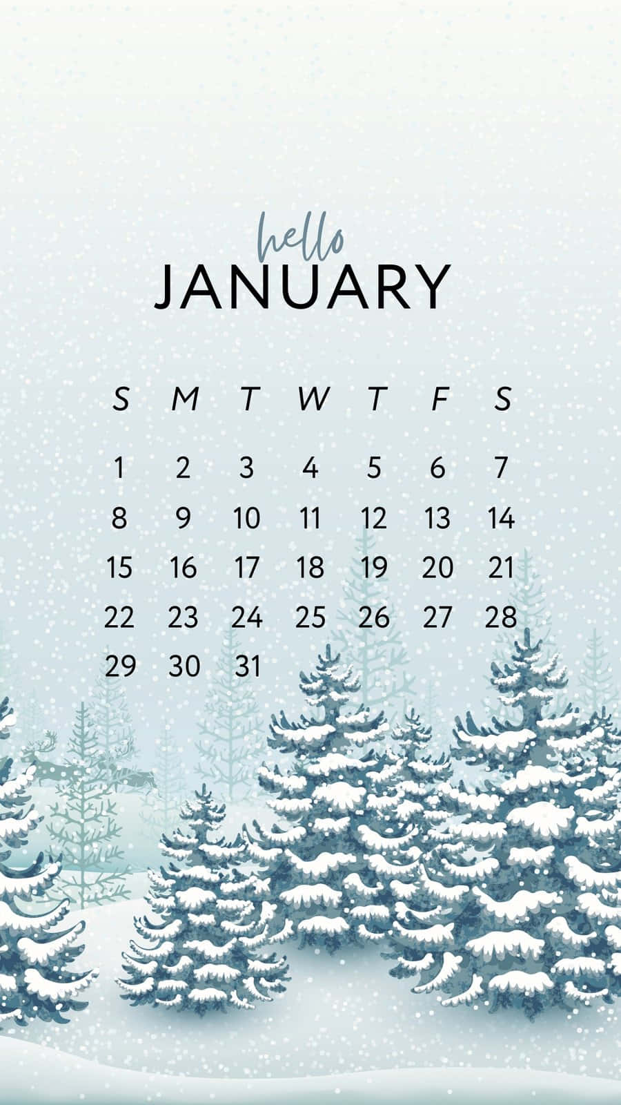 Greeting The New Year With Open Arms | Hello January Background