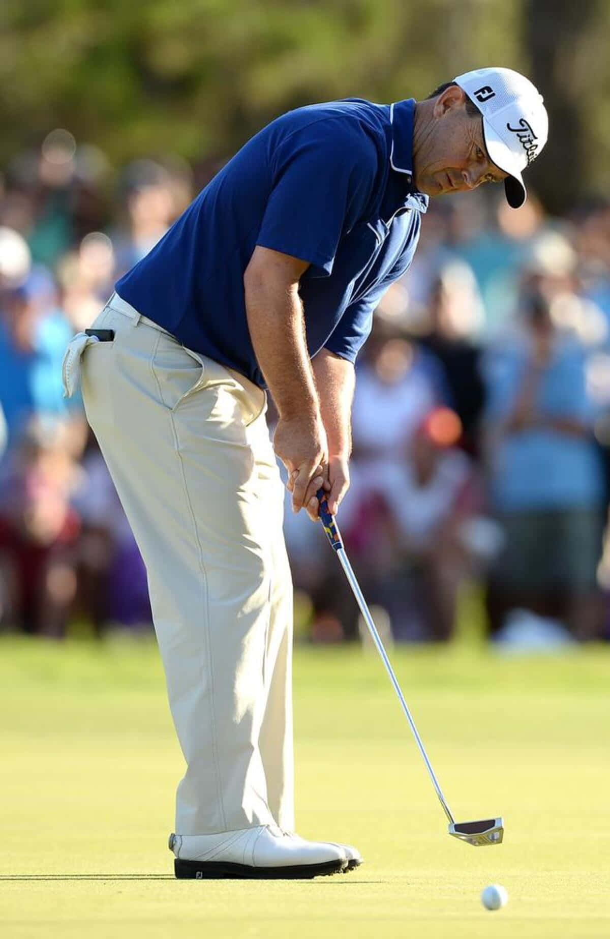 Greg Chalmers Putts Golf Ball Background