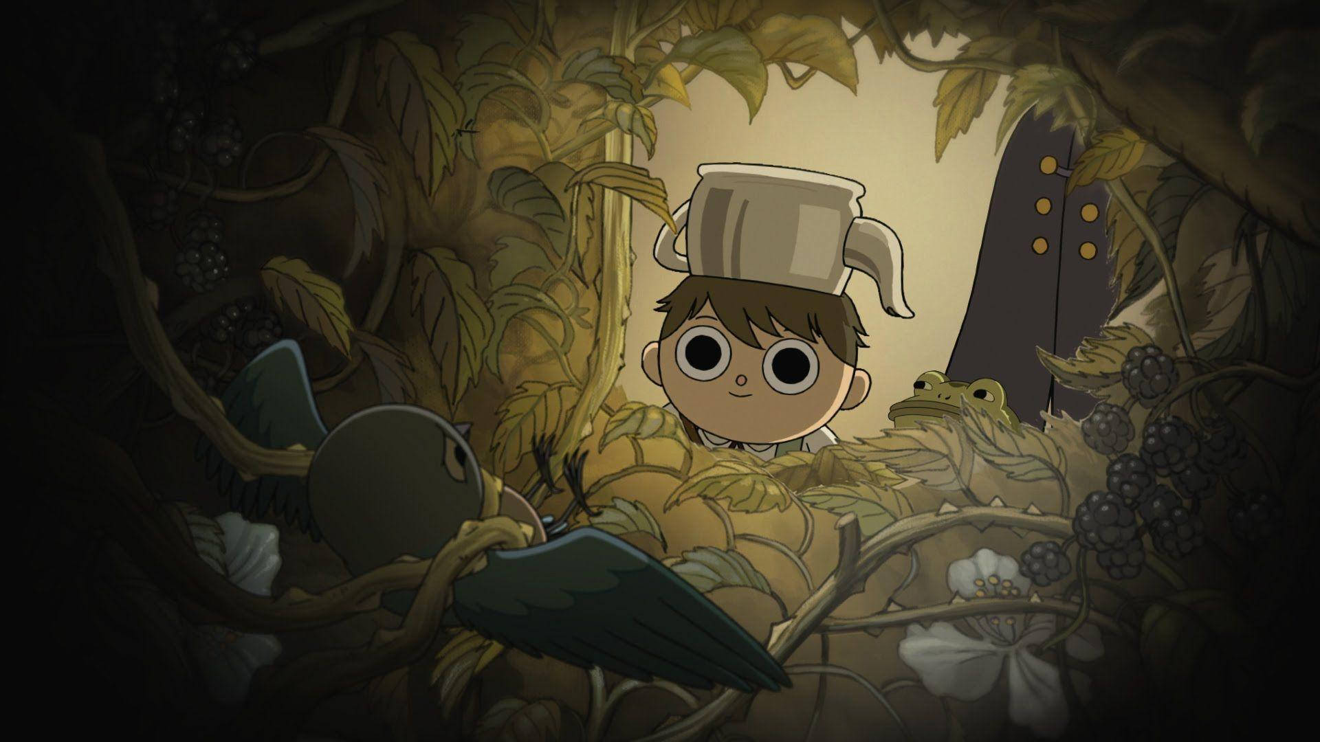 Greg Looking At Bird Over The Garden Wall Background