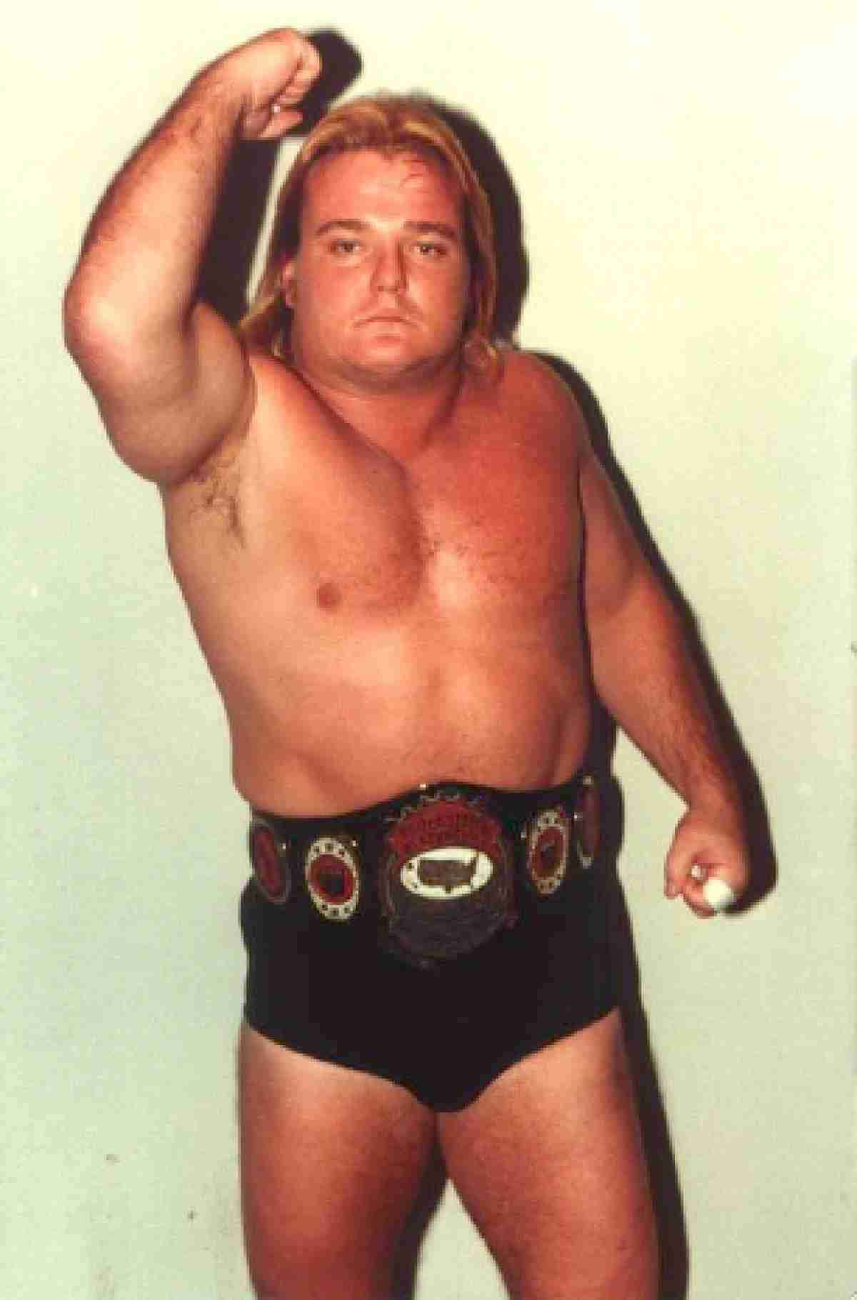 Greg Valentine Wearing Title Belt