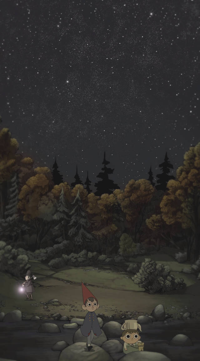 Greg Wirt Under Night Sky Over The Garden Wall Background