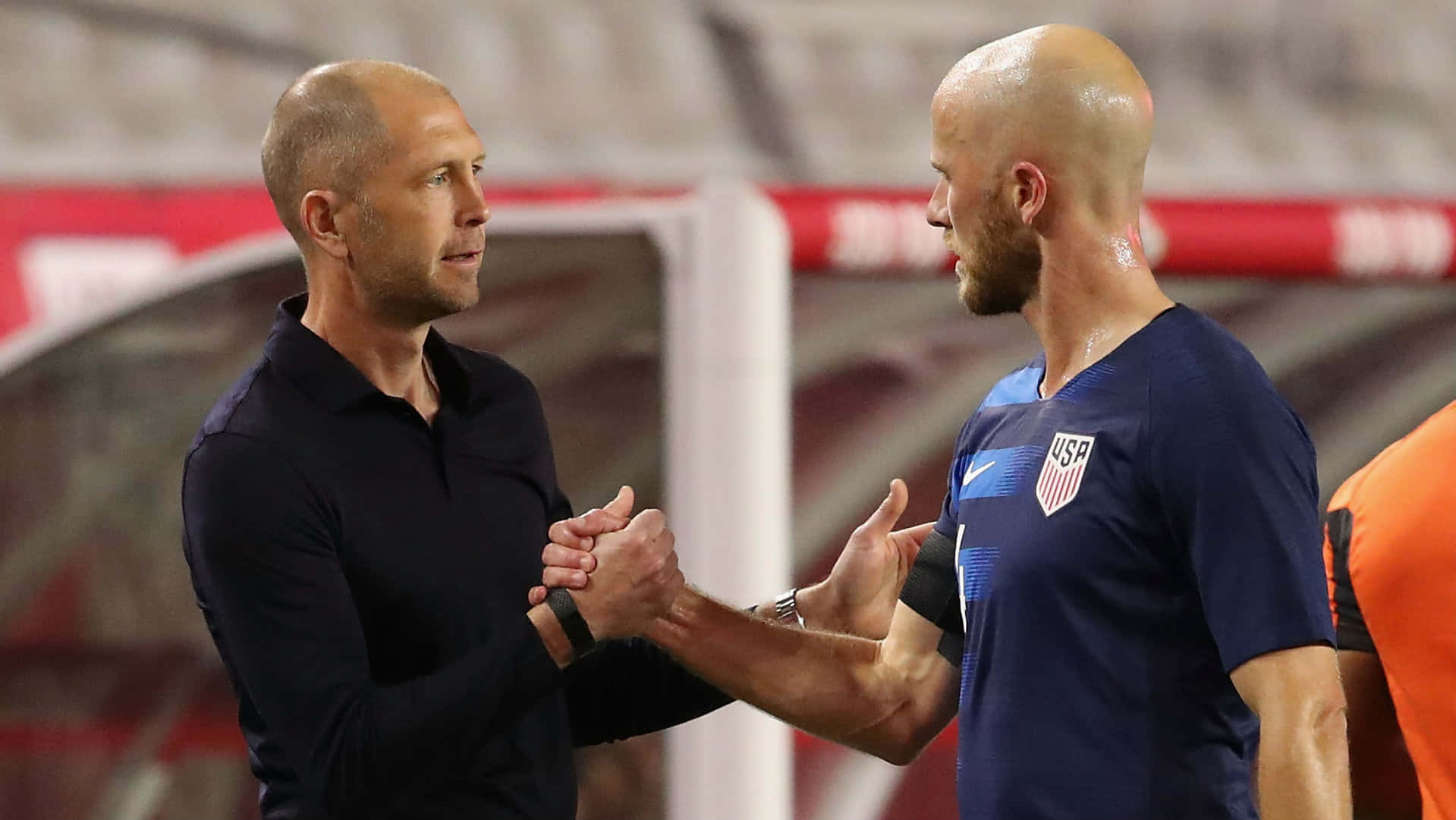 Gregg Berhalter With Michael Bradley Background