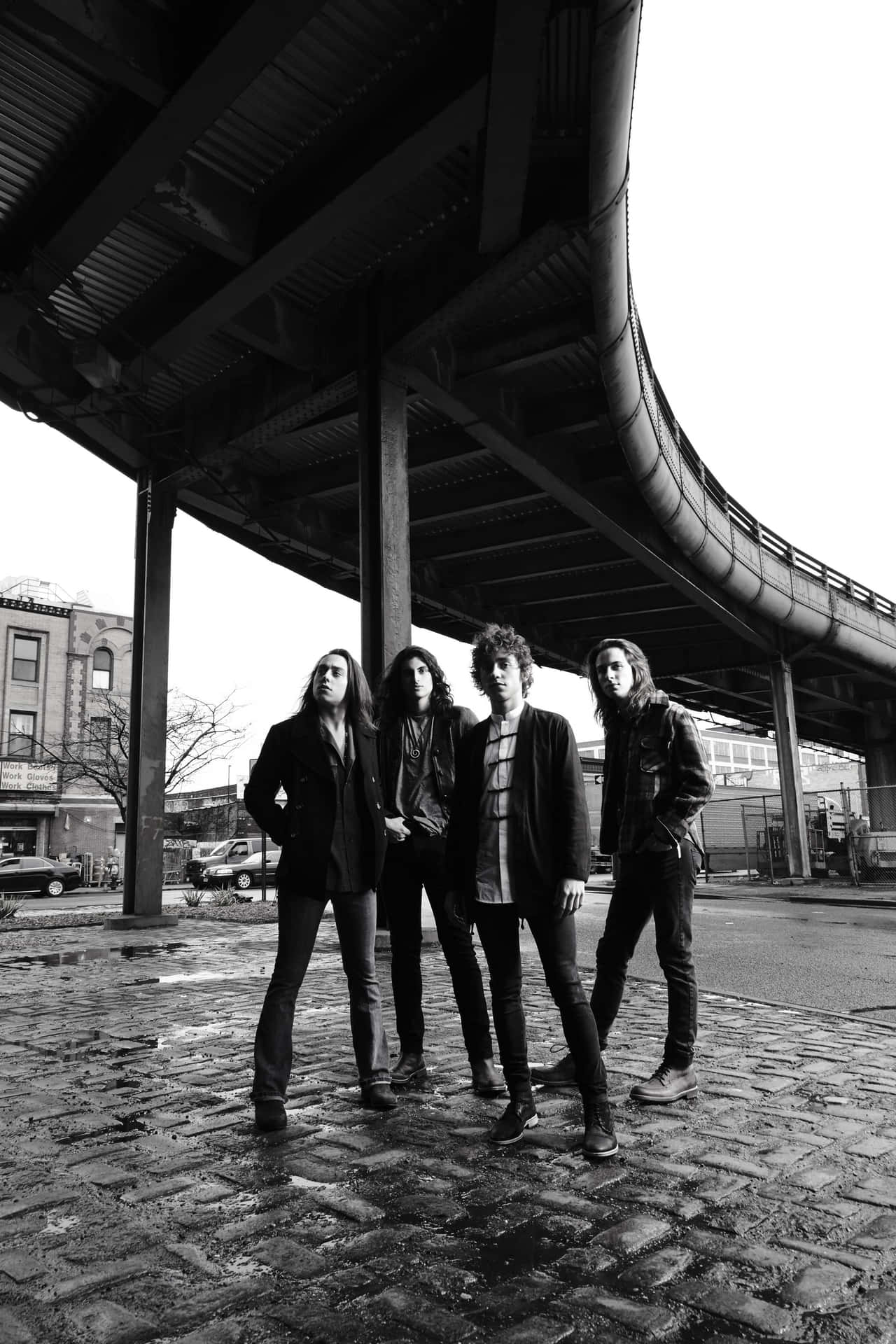 Greta Van Fleet Black And White Picture Background