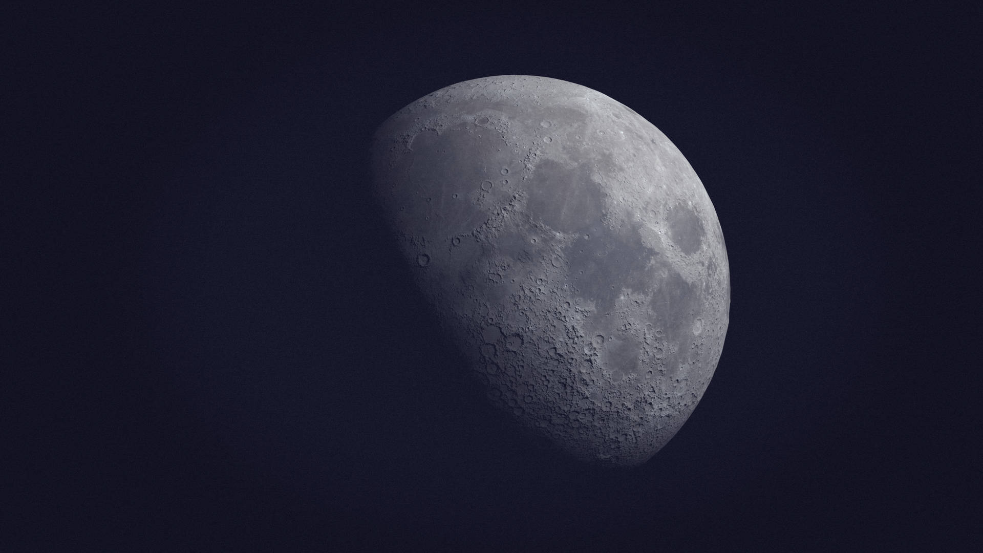 Grey Aesthetic Moon Background