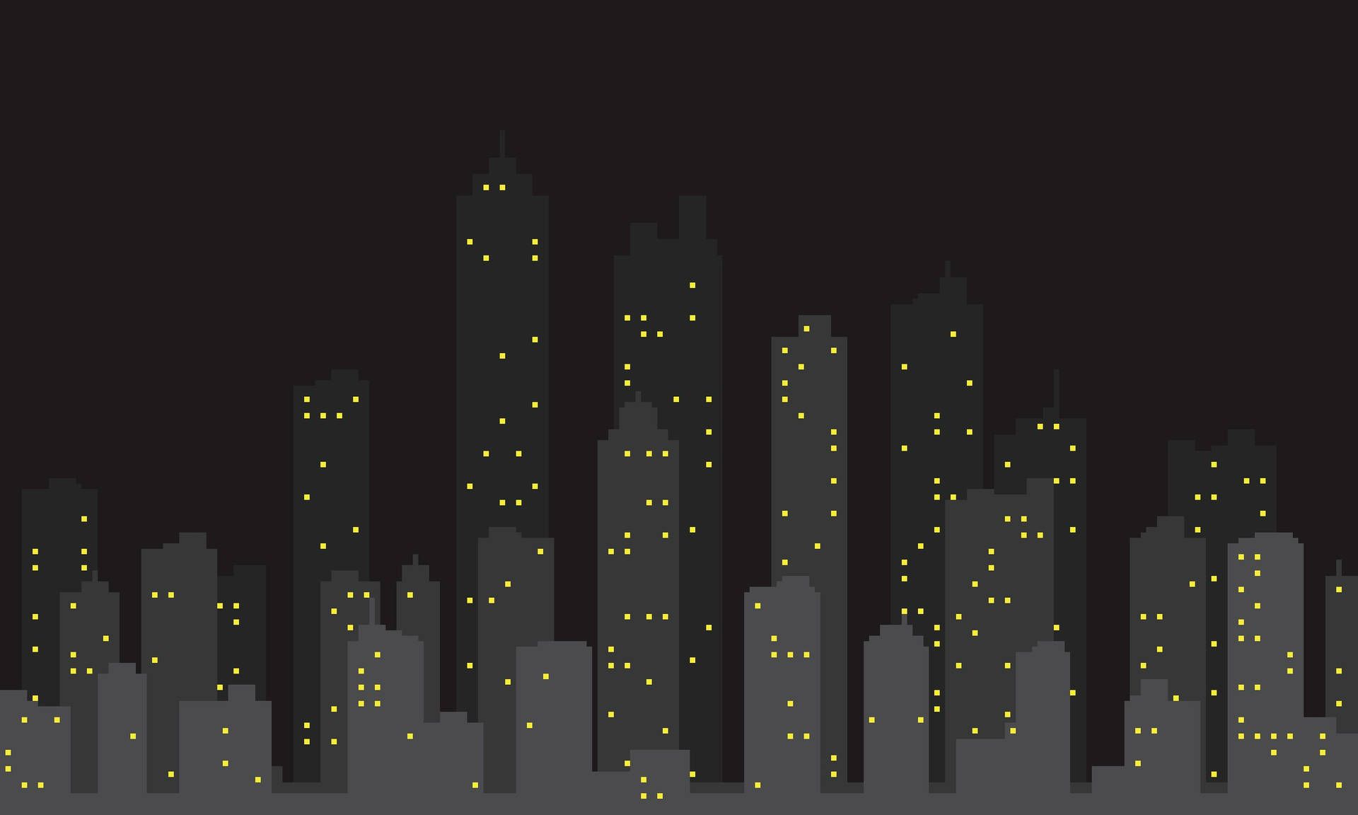 Grey Aesthetic Night City Background