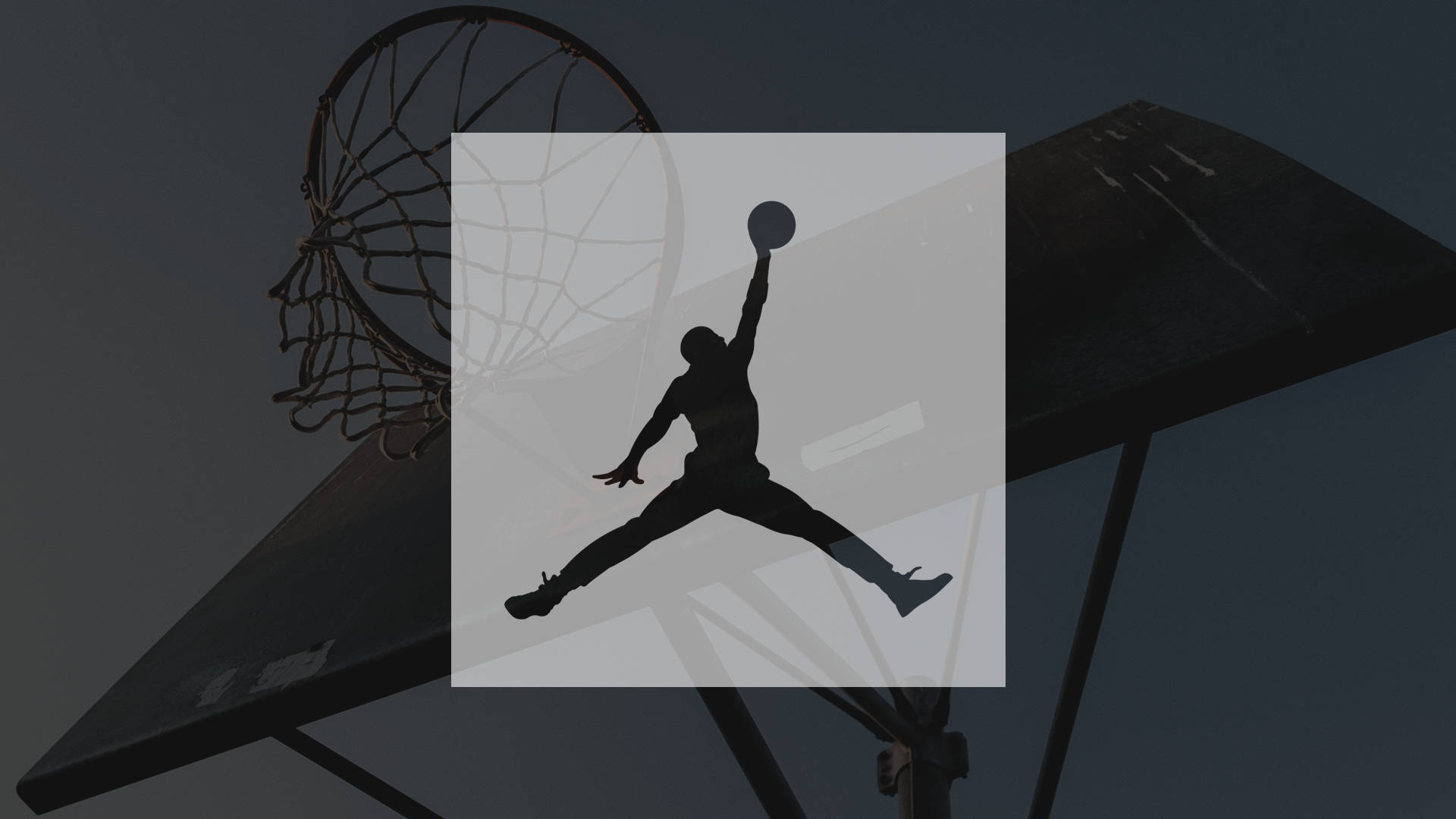 Grey Background With Jumpman Logo Background