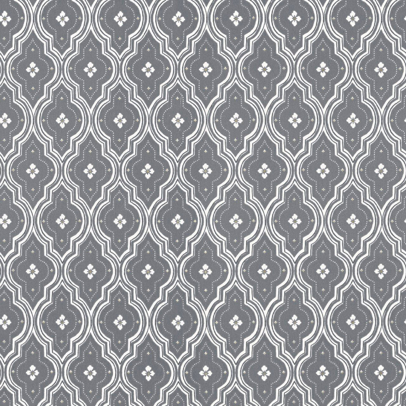 Grey Background With Repeating Pattern Background