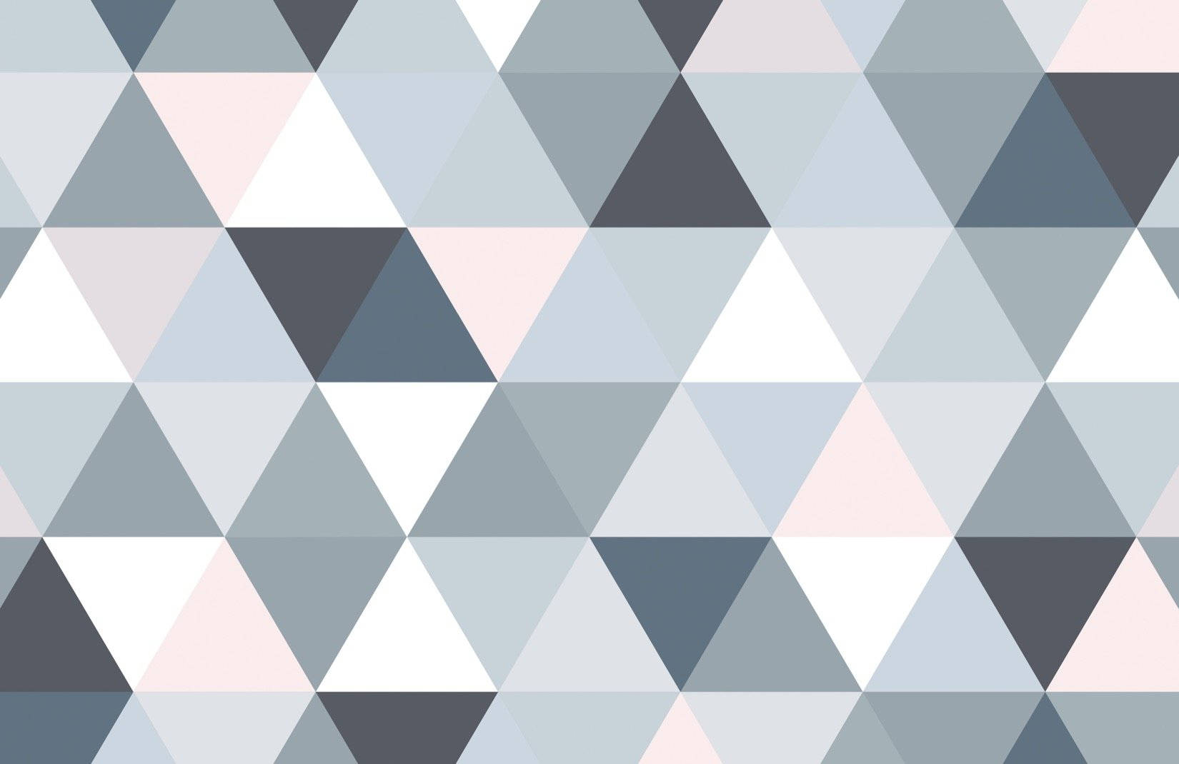 Grey Background With Triangle Pattern Background