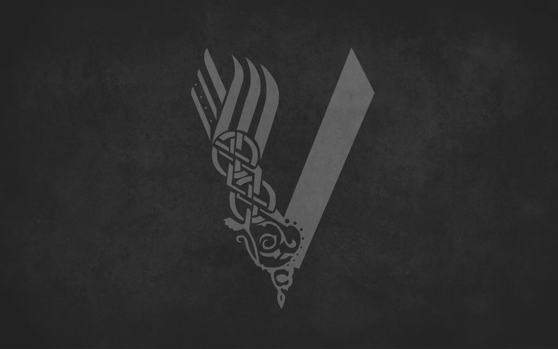 Grey Black Vikings Logo