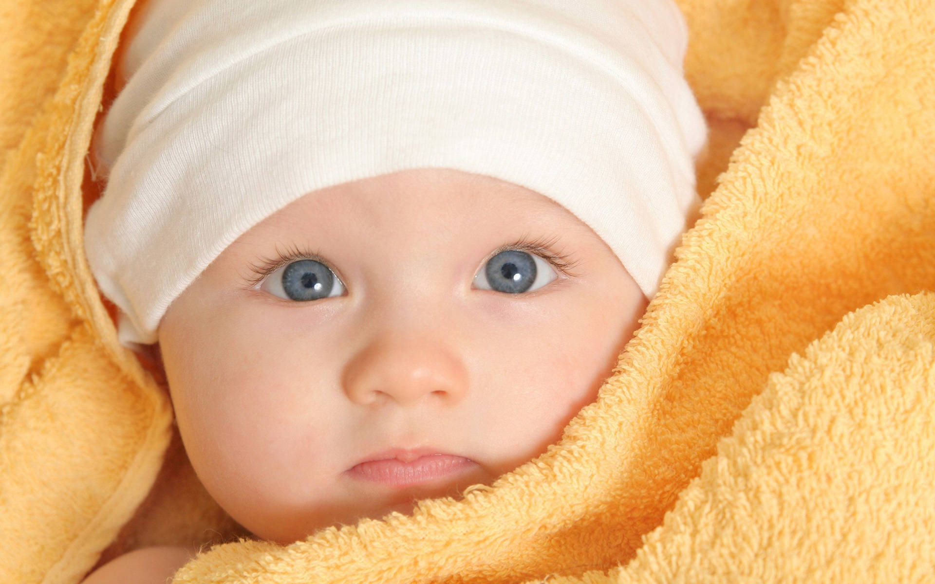 Grey-eyed Newborn Baby