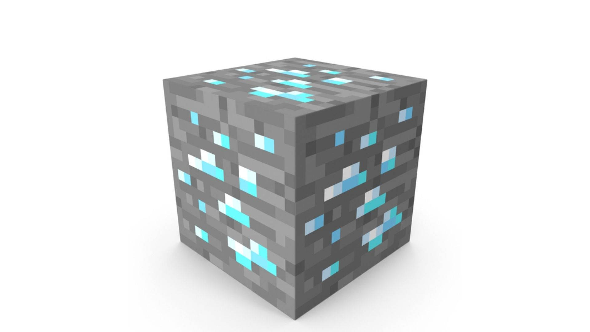 Grey Minecraft Diamond Ore Background
