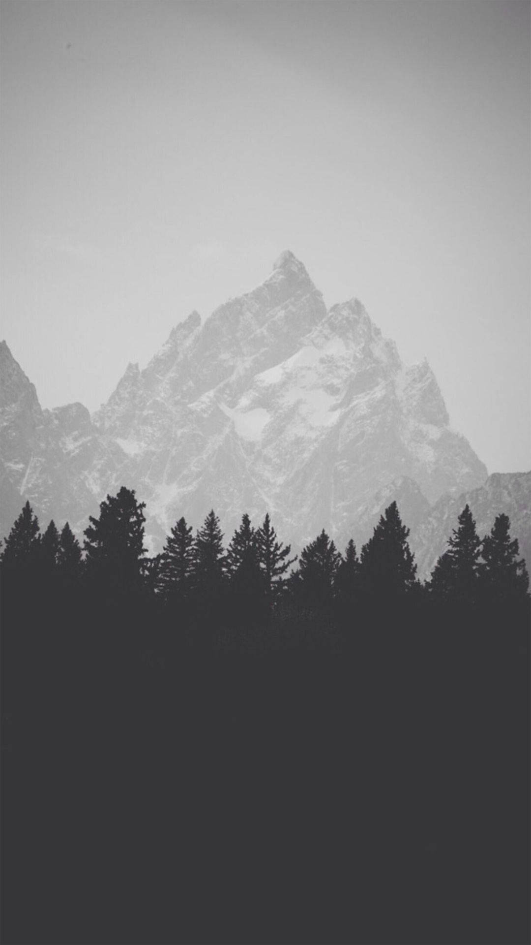 Grey Mountain Black White Iphone Background