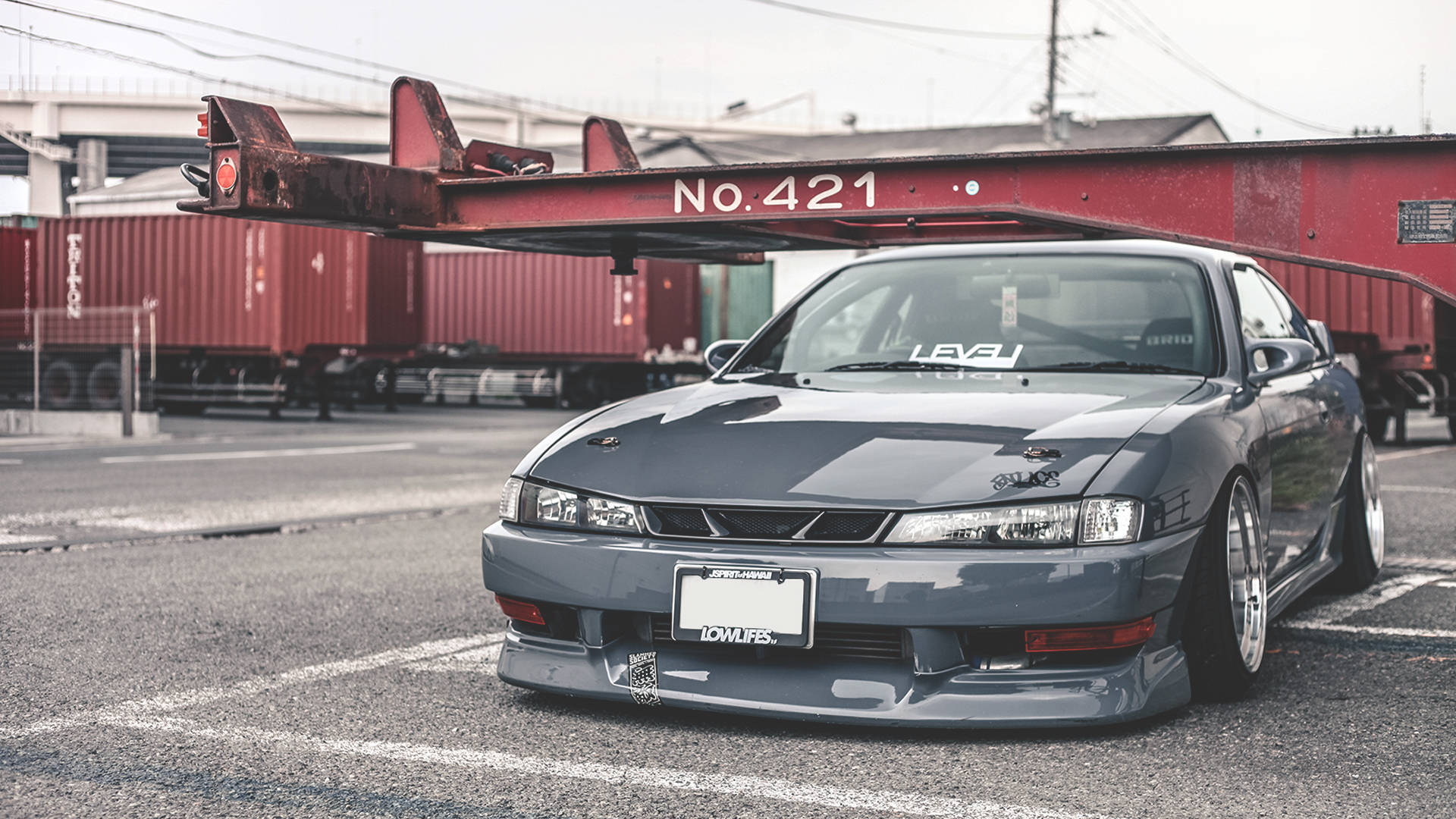 Grey Nissan Silvia S14