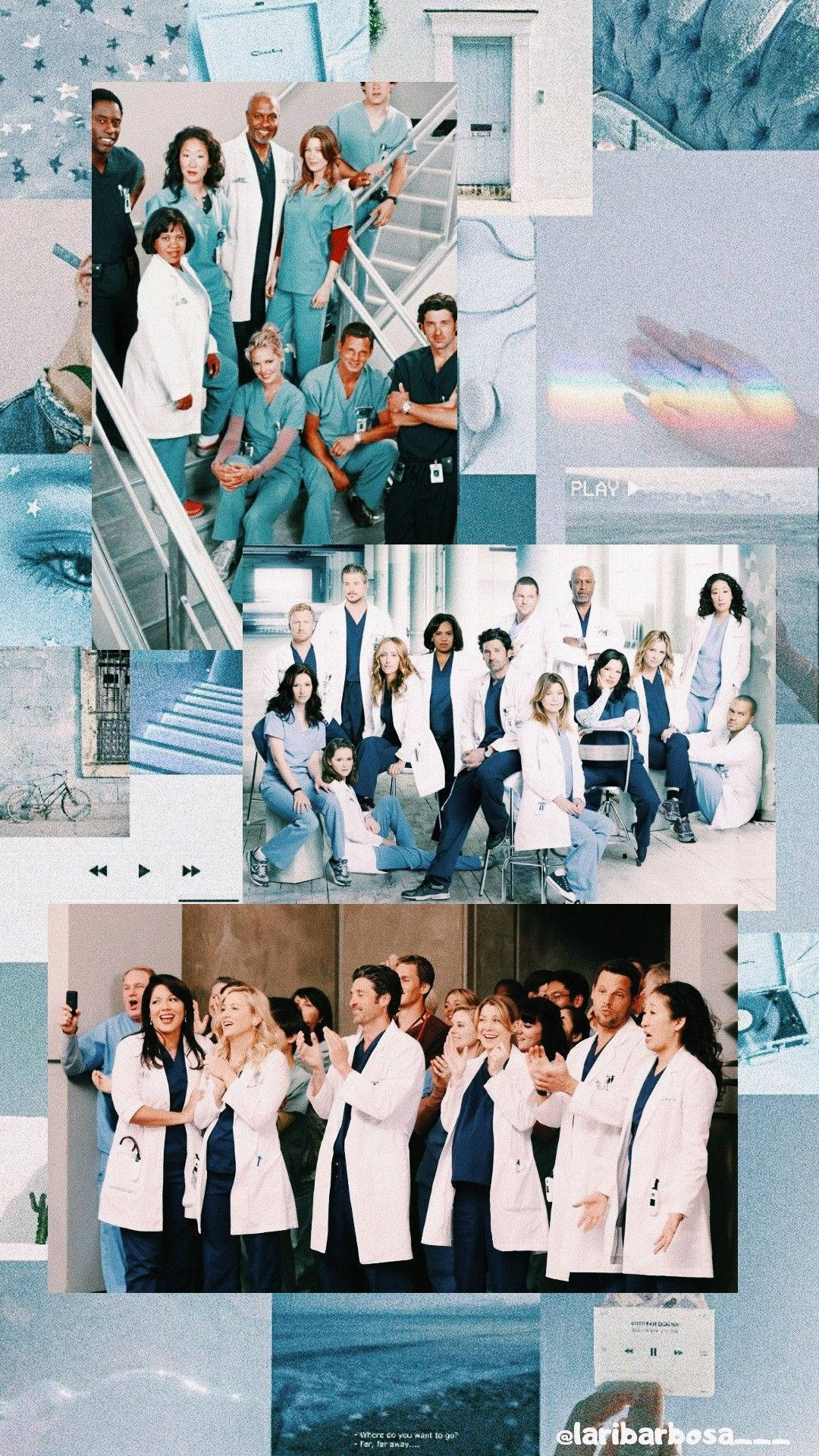 Grey's Anatomy Aesthetic Collage Background