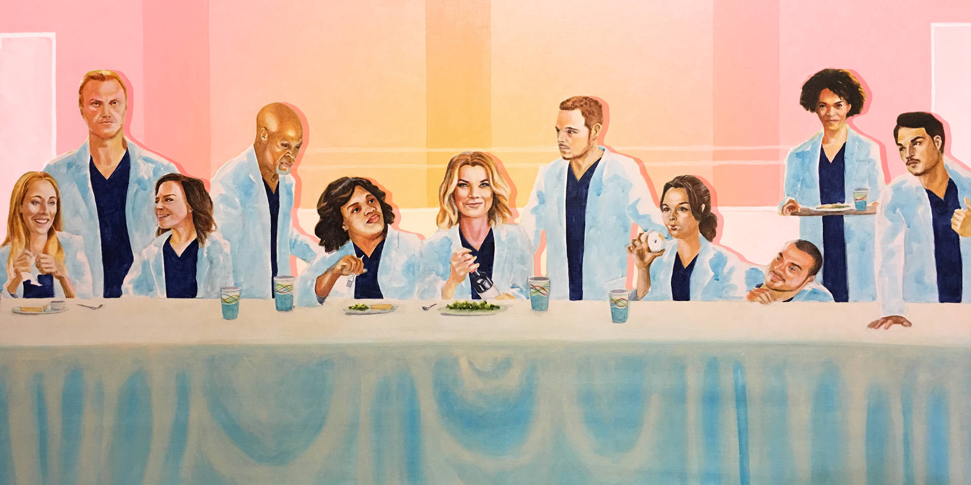 Grey's Anatomy Last Supper Art Background