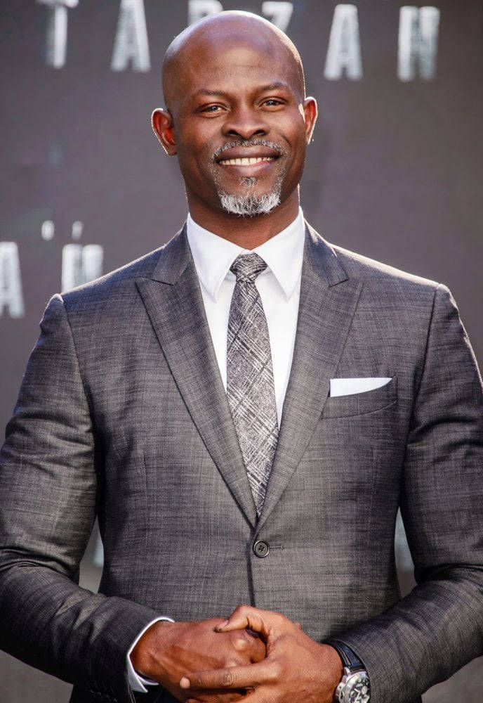 Grey Suit Djimon Hounsou Background