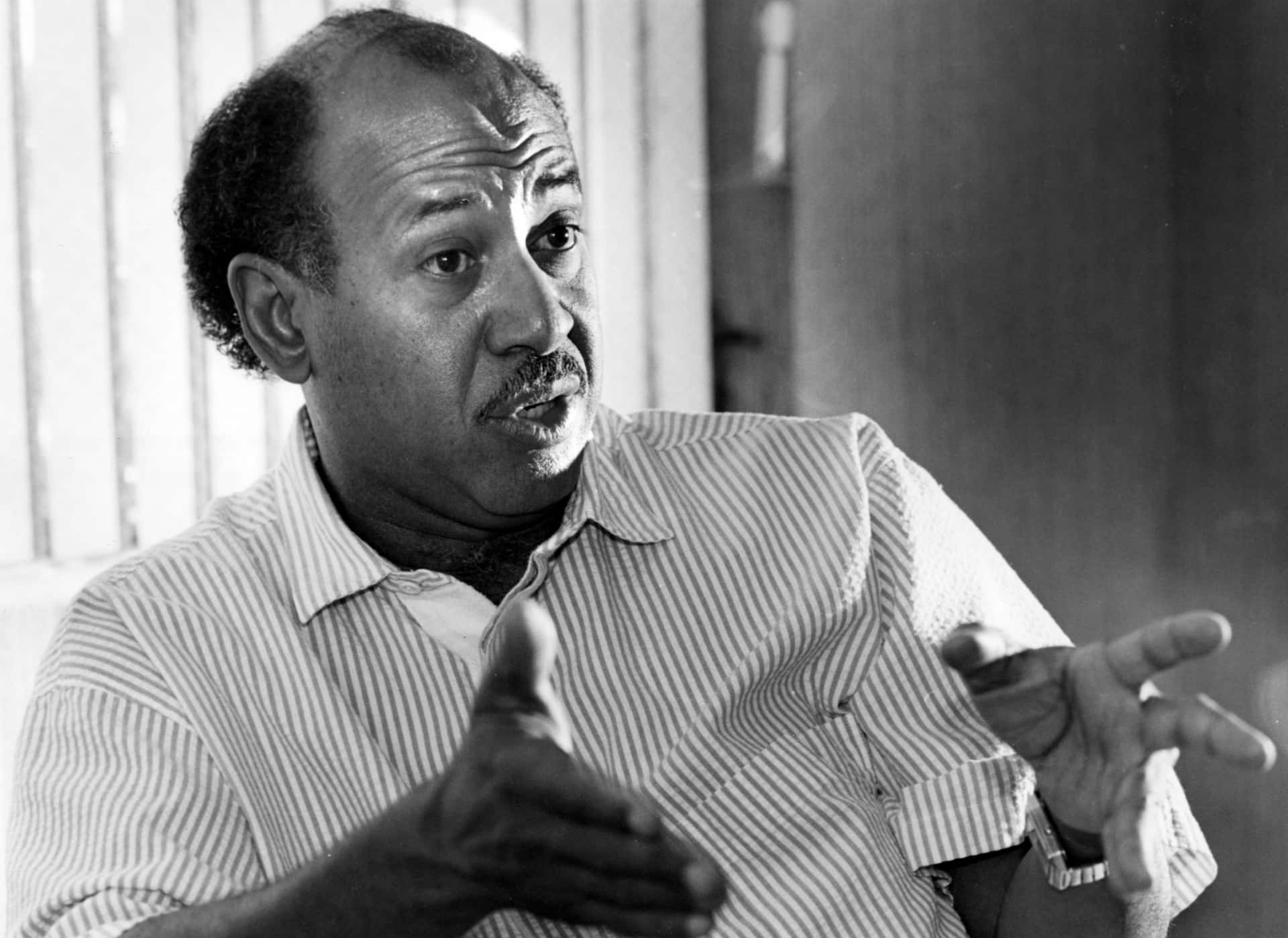 Greyscale Alcee Hastings Talking To Someone Background